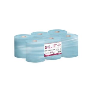 GC Tech Bobina secamanos azul - 2 capas - Sistema autocorte
