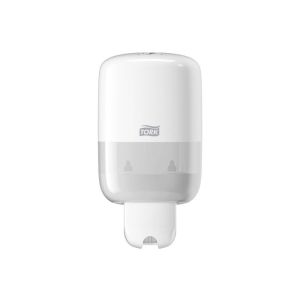TORK Dispensador Mini para Jabón Líquido, Crema de Ducha y Loción, Blanco, S2
