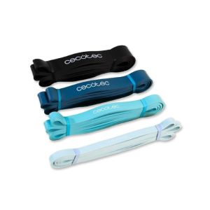 Set 4 bande elastiche Power Band DrumFit in lattice con diversi livelli di resistenza
