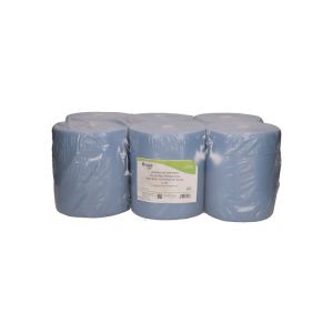 GREENSOURCE Bobina secamanos azul - 2 camadas - Celulose reciclada - Sistema de corte automático