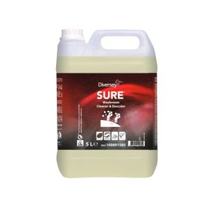 SURE Limpador e Desincrustante de Banheiro - Detergente desincrustante de uso diário para limpeza de banheiros