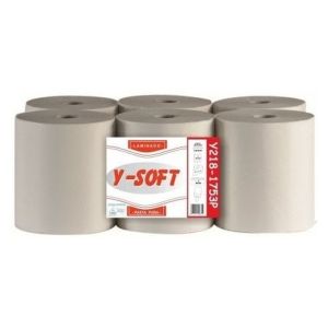 Rolos de papel para secar as mãos Tisu x 6 rolos de 85 m cada