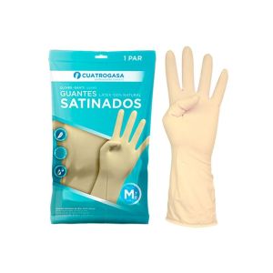 Luvas de Látex Satinadas - Tamanho Médio
