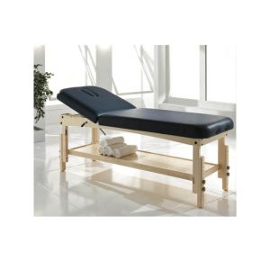 Lettino In Legno Regolabile In Altezza Per Estetista Massaggio Centro Estetico Foro Viso Porta Rotolo