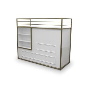 Empfangstresen goldene Struktur