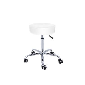 Banqueta com base cromada e 5 rodízios