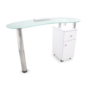 Table de manucure professionnelle avec pied en acier