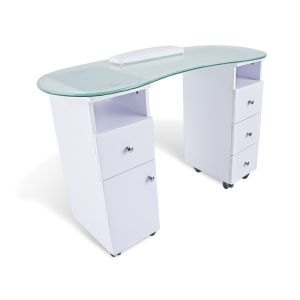 Table pour manucure avec deux tiroirs