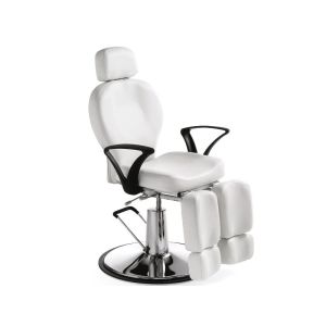Poltrona Podologica Pedicure Professionale con Pompa Idraulica e Schienale Reclinabile