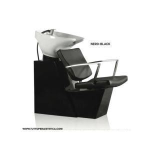 Lavatesta Per Parrucchiere Poltrona In Pelle Lavabo Vasca Basculante In Ceramica Per Salone Capelli Alpha