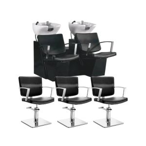 2 Lavaggi per Parrucchieri con Distanziatore e 3 Poltrone Offerta Alpha