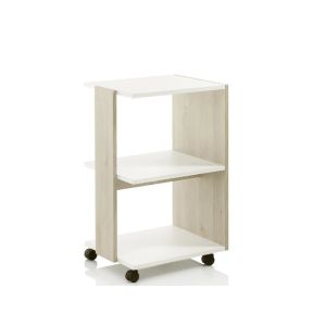 Carrello per Estetica in Legno Larice con 3 Mensole