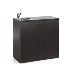 Mobile Servizio per Parrucchieri Completo di Lavandino Wengè