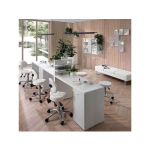 Tavoli Manicure con Espositore Smalti 3 pz per Centro Estetico