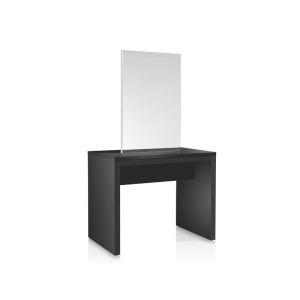 Specchio Doppio per Parrucchieri con Struttura in Legno Nero