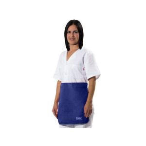 Saia de chumbo modelo 243 padrão Azul 23 proteção frontal genital
