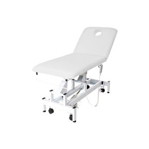 Lettino elettrico a 2 sezioni e 2 motori 185x70 con portarotoli