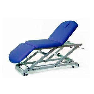 Electric massage table 3 sections with paper holder, plug and casters