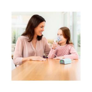 inalador medisana IN 165, nebulizador compressor com bocal e máscara para adultos e crianças, para constipações ou asma com bateria recarregável via micro USB