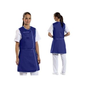 Set vestă și fustă cu plumb model 646 albastru standard 23