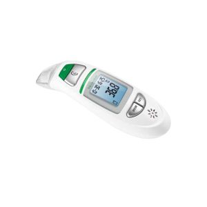 Termómetro corporal Medisana TM 750 para ouvido e testa, função de medição em líquidos, superfície e ambiente