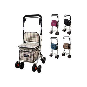 Déambulateur rollator 4 roues avec siège, sac de courses Coliseo