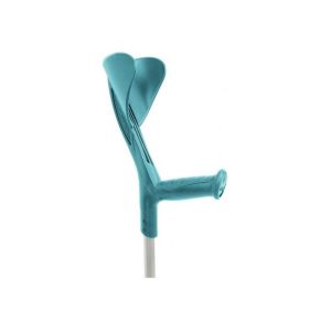 Béquille anglaise aluminium réglable en hauteur couleur turquoise