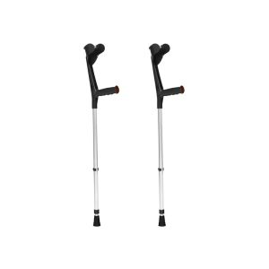 Pack de 2 béquilles en aluminium réglables noires Tukán