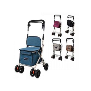 Rollator mit 4 Rädern und Einkaufstasche Coliseo, höhenverstellbar, faltbar