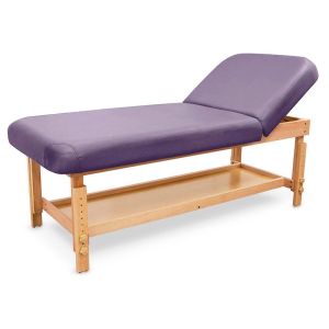 SPA wooden massage table with backrest