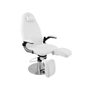 Fauteuil de pédicure VELA réglable avec dossier inclinable et repose-jambes