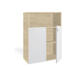 Armário Com Portas Baixas 3 Prateleiras