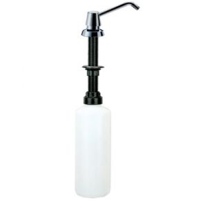 Soap dispenser, stainless steel, brigh finish, 1 liter