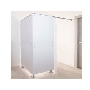 Cabine d'angle pour créer un espace privatif, 104 x 205 x 205 cm