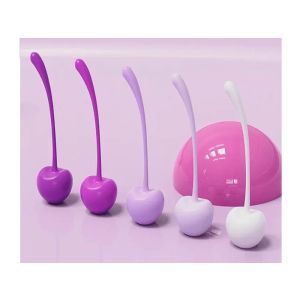 Bolas de Kegel vaginais cor de cereja