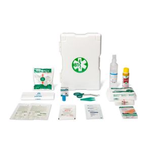 Armadietto RC blanc 2 compartiments 1 étagère amovible fermeture à clic