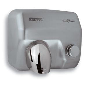 Asciuga Mani ad Azionamento Manuale, Saniflow Acciaio Inox Aisi 304 Satinato