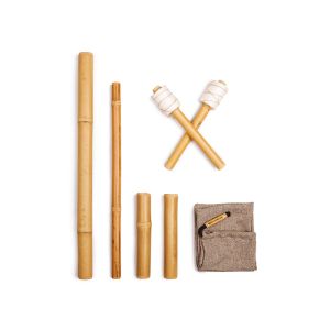 Kit Massaggio Bambù BAMBOOCOLIC per massaggio viso e corpo professionale, non trattato chimicamente, antibatteriche e antiossidanti 6, sticks