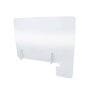 Side protection screen for counters and tables