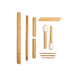 Kit Massaggio Bambù BAMBOOCOLIC per massaggio viso e corpo Professionale, non trattato chimicamente, antibatteriche e antiossidanti, 11 sticks
