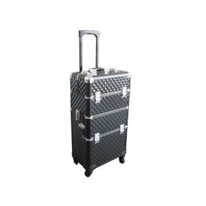 Trolley Beauty Case Multiuso INDRA avec 2 compartiments et 4 roues pivotantes