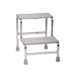 Scaletta 2 Gradini In Acciaio Cromato