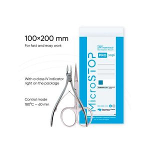 Buste per sterilizzazione MicroSTOP ProZori Trasparenti 100 x 200 mm - Secco (100 pz)