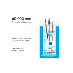 Buste per sterilizzazione MicroSTOP Trasparenti 60 x 100 mm - Secco (100 pz)