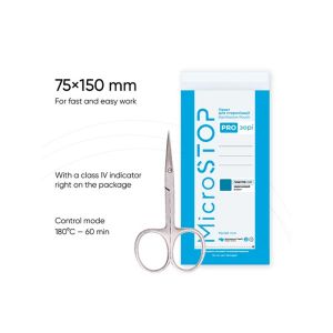 Buste per sterilizzazione MicroSTOP Trasparenti 75 x 150 mm - Secco (100 pz)