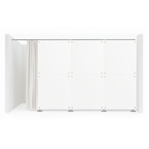 Divisória modular para dividir um ambiente em duas secções, 400 x 205 cm