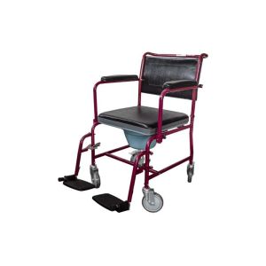 Cadeira Sanitária Com Tampa Borgonha Anchor