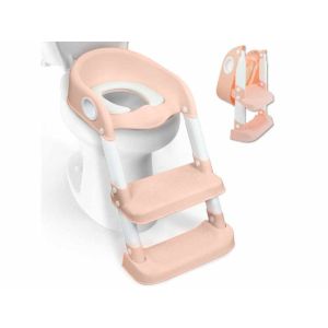 Sedile rialzato per wc infantile Mod Lala con scaletta antiscivolo