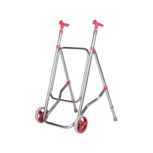 Déambulateur deux roues Aluminium Corail