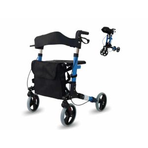 Déambulateur Trajan à 4 roues, chariot de courses pour personnes âgées